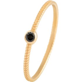 تصویر انگشتر نگینی کارتیه ظریف مشکی 