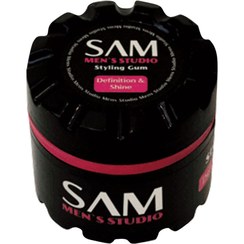 تصویر سام آدامس موی سرکاسه ای 140میل صورتی (2318) Sam Sarcasa hair gum 140 ml pink (2318)