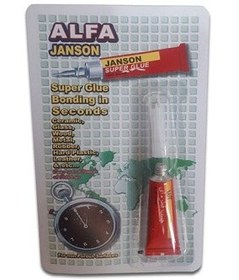 تصویر آلفا - چسب 123 از نوع 3 گرمی (کارتن 12 بسته) Adhesive alfa