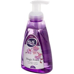 تصویر فوم دستشویی مثلثی بنفش 500گرمی اوه Ave Purple Handwashing Foam 500g