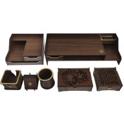 تصویر ست لوازم اداری ساها دیزاین مدل دیبا کد SH-SD2 مجموعه 7 عددی 