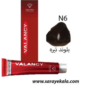 تصویر رنگ موی والانسی بلوند تیره N6 به شماره 7.0 VALANCY در حجم 100 میل به قیمت عمده 