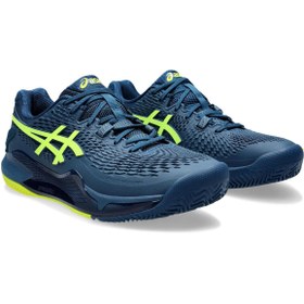 تصویر Asics GEL Resolution 9 Clay مردانه's Navy Blue Tennis کفش 1041A375 404 