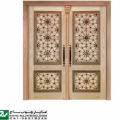 تصویر درب چوبی ورودی مدل T10 