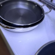 تصویر ماهیتابه استیل لیزری دو دسته بدون درب مارک ترامنتینا برزیل سایز ۲۸،۳۲،۳۴ - سایز ۳۲ 