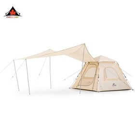 تصویر چادر نیچرهایک اتومات انگو - سری سایبان روکش نقره ای Naturehike Ango automatic tent canopy version - with hall pole - Silver Plate Version 