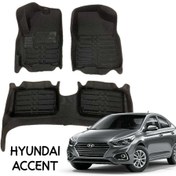 تصویر کفپوش پنج بعدی هیوندای اکسنت | کربنی 