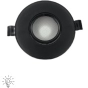 تصویر قاب هالوژن پارس لایت مشکی کروم براق مدل F445BH Pars Light halogen frame, black, shiny chrome, model F445BH