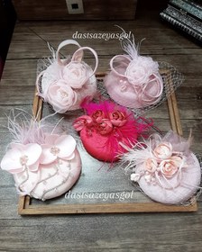 تصویر کلاه گرد صورتی ۱۲ الی ۱۵ سانت - کلاه مدل اول kolah faransavi