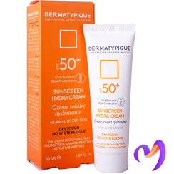 تصویر ضد آفتاب پوست خشک درماتیپیک SPF+50(بی رنگ) | Dermatypique SUNSCREEN HYDRA CREAM 