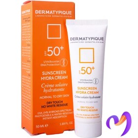 تصویر ضد آفتاب پوست خشک درماتیپیک SPF+50(بی رنگ) | Dermatypique SUNSCREEN HYDRA CREAM 