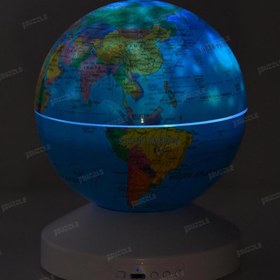 تصویر چراغ خواب موزیکال طرح کره زمین مدل GLOBE PROJECTION LAMP 