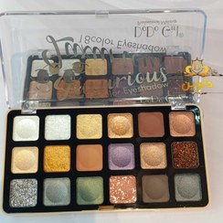 تصویر پالت سایه چشم دودو گرل مدل لاکچری 18 رنگ - کد 1 luxurious eyeshadow