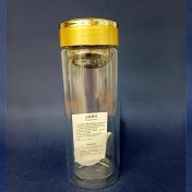 تصویر لیوان دمنوش پیرکس دوجداره ۶۰۰ میل | مقاوم در برابر حرارت، طراحی شفاف، مناسب چای و دمنوش 