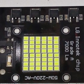 تصویر چیپ 50 وات برق مستقیم 220v smd. رنگ سبز 