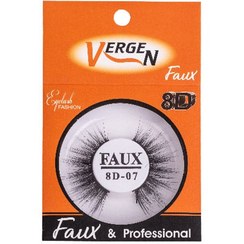 تصویر مژه مصنوعی هشت بعدی E116-07 ورژن Vergen E116-07 8D Eyelash