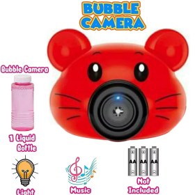 تصویر دوربین حباب ساز مخزن دار موزیکال طرح حیوانات ANIMAL BUBBLE GUN TOY