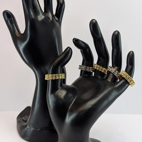 تصویر انگشتر کشی نگین دار 