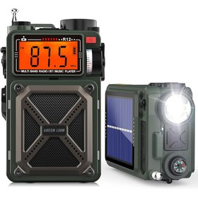 تصویر پاوربانک خورشیدی گرین مدل Vintage Solar Pro ظرفیت ۴۰۰۰ میلی‌آمپر 