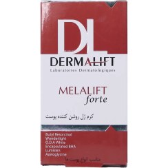 تصویر کرم ژل روشن کننده درمالیفت مدل Melalift Fort مناسب انواع پوست حجم ۵۰ میلی لیتر 