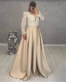 تصویر لباس مجلسی و شب ماکسی مدل فروغ Dress and long night