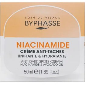 تصویر کرم روشن کننده نیاسینامید بایفاس حجم 50 میلی لیتر Byphasse SKIN BOOSTER NIACINAMIDE ANTI-DARK SPOT CREAM 50 ML