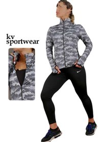 تصویر ست سویشرت شلوار و نیم تنه ورزشی زنانه NIKE NIKE womens sports bra and pants sweatshirt set