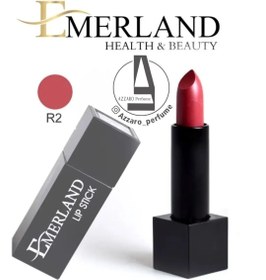 تصویر رژ لب جامد مات امرلند شماره R2 Emerland Matte Solid Lipstick No. R2