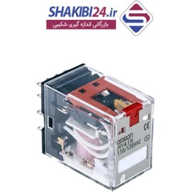 تصویر رله شیشه ای OMRON MY4IN 220/240VAC (S) با برند اصلی امرن 