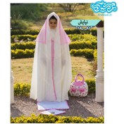 تصویر چادر نماز جشن تکلیف طرح نیایش 