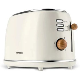 تصویر توستر نان کاراجا مدل Retro Wood کرم 