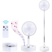 تصویر پنکه شارژی و اسپیکر بلوتوث شیائومی ZOLELE P10s Xiaomi ZOLELE P10S Bluetooth Stereo Folding Storable Fan