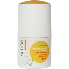 تصویر رول ضد تعریق زنانه شون مدل سیلک پتال حجم 50 میل Schon Silk Petal Roll On Deodorant For women 50ml
