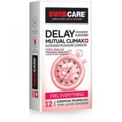 تصویر کاندوم تاخیری توت فرنگی سوئیس کر Delay Mutual Climax بسته ۱۲ عددی 