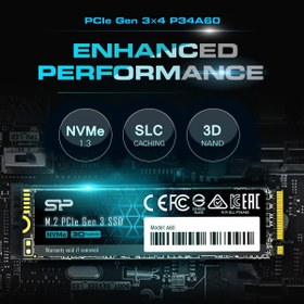 تصویر هارد اینترنال SSD سیلیکون پاور 1TB مدل P34A60 M.2 ا Silicon Power PCIe Gen3x4 SSD 1TB | P34A60 Silicon Power PCIe Gen3x4 SSD 1TB | P34A60