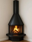 تصویر شومینه مدل کنج 