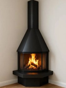 تصویر شومینه مدل کنج 