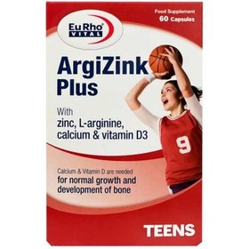 تصویر آرژی زینک پلاس (بهبود رشد استخوان) یوروویتال 60 کپسول Argi Zink Plus Eurho Vital 60 Caps