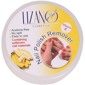 تصویر پد لاک پاک‌کن مدل Banana بسته 24 عددی لیزانو Lizano banana model nail polish remover pad, pack of 24 pieces