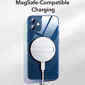 تصویر پایه نگهدارنده و شارژر بی سیم گوشی موبایل ای اِس آر مدل HaloLock Kickstand With MagSafe 