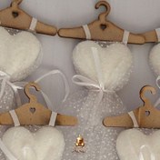 تصویر گیفت قند قلبی لباس عروس کد ۱۰۲ 