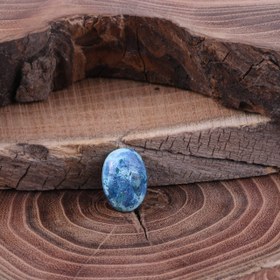 تصویر نگین بیضی آزوریت 