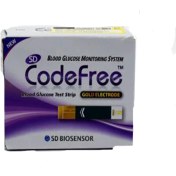 تصویر نوار تست قند خون مدل کدفری SD نوار تست قند خون کدفری مدل SD