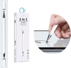 تصویر قلم لمسی دو سر کوتچی مدل Coteetci 2 IN 1 Capacitive Pen 62003 