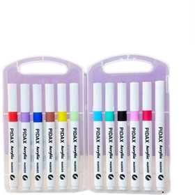 تصویر ماژیک اکرولیک 12 رنگ پیداکس ( 612 ) 