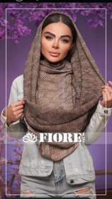تصویر روسری پلیسه زنانه نخ ویسکوز قواره بزرگ 