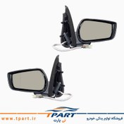 تصویر آینه بغل پژو پارس چپ و راست راهنما دار تاشو اتوماتیک 
