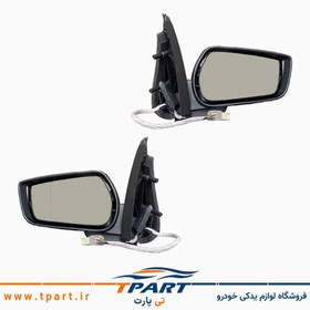 تصویر آینه بغل پژو پارس چپ و راست راهنما دار تاشو اتوماتیک 