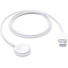 تصویر شارژر اپل واچ (اصل، اپل استور) 1 متری مدل A1923 کابل شارژ مغناطیسی ساعت اپل Apple Watch Magnetic Charging Cable (1 m)