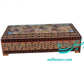 تصویر جعبه جواهر خاتم 11در21 